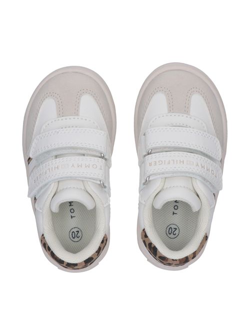 Sneakers a strappo bianche TOMMY HILFIGER | 33969BIANCO BEIGE